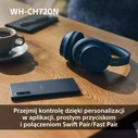 Sony WH-CH720N Wireless / Wired Over-Ear Headphones Pink (ANC, 35h battery, Quick Charge)
