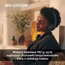 Sony WH-CH720N Wireless / Wired Over-Ear Headphones Pink (ANC, 35h battery, Quick Charge)