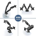 Onkron G160-B Dual Monitor Desk Mount 13-32" Black
