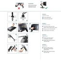 Onkron G160-B Dual Monitor Desk Mount 13-32" Black