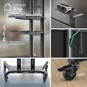 Βάση Τηλεόρασης Κινητή Onkron TS1881-B 50-86" Μαύρο