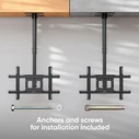 TV Ceiling Mount Onkron N2L-B (32-80", Black)
