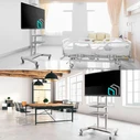 Onkron TS1881-W Mobile TV Stand / Floor Mount for 50-86" TVs - White