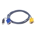 Aten KVM Cable 6m for CS1208 (2L-5206UP) - USB & VGA, Black