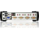 ATEN CS1734B-AT-G Διακόπτης KVM 4 Θυρών USB με Audio και USB 2.0 Hub (με καλώδια KVM)