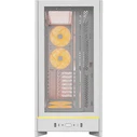 Montech HS01 PRO Gaming Mid Tower Case White with Side Window and ARGB Lighting
