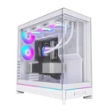 Montech HS02 PRO Gaming Midi Tower Κουτί Υπολογιστή με Πλαϊνό Παράθυρο και RGB Φωτισμό Λευκό