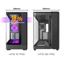 Montech King 15 Pro Gaming Mini Tower Κουτί Υπολογιστή με Πλαϊνό Παράθυρο Μαύρο