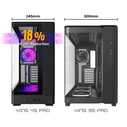 Montech King 45 Pro Gaming Midi Tower Κουτί Υπολογιστή (Λευκό) με Πλαϊνό Παράθυρο