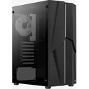 Aerocool Mecha ARGB Gaming Midi Tower Κουτί Υπολογιστή με Πλαϊνό Παράθυρο Μαύρο
