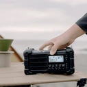 Sangean MMR-99 DAB μαύρο - Ραδιόφωνο έκτακτης ανάγκης με μανιβέλα και ηλιακή φόρτιση (DAB+/FM)
