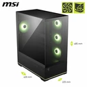 MSI MAG PANO 110R PZ Gaming Midi Tower PC Case with Side Window and ARGB Lighting - Black