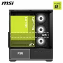 MSI MAG PANO 110R PZ Gaming Midi Tower PC Case with Side Window and ARGB Lighting - Black