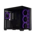 Asus A32 Plus Gaming Midi Tower Κουτί Υπολογιστή με Πλαϊνό Παράθυρο και ARGB Φωτισμό Μαύρο