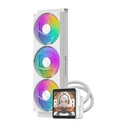 DarkFlash DV360S MAX Υδρόψυξη AIO CPU 360mm Λευκή με 3x120mm ARGB Ανεμιστήρες και IPS Οθόνη στην Αντλία