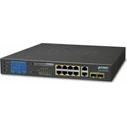 Planet GSD-1222VHP Unmanaged L2 PoE+ Switch  8 Gigabit Ethernet Ports and 2 SFP Ports