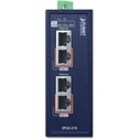 Planet IPOE-270 Industrial 2-Port Multi-gigabit 802.3bt PoE++ Injector Hub