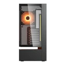 Cougar CFV235 Gaming Midi Tower Κουτί Υπολογιστή με Πλαϊνό Παράθυρο και RGB Φωτισμό - Μαύρο