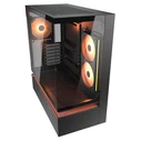 Cougar CFV235 Gaming Midi Tower Κουτί Υπολογιστή με Πλαϊνό Παράθυρο και RGB Φωτισμό - Μαύρο