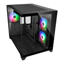 COUGAR FV150 MINI Gaming Mini Tower Κουτί Υπολογιστή με Πλαϊνό Παράθυρο Μαύρο
