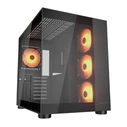 COUGAR FV150 MINI Gaming Mini Tower Κουτί Υπολογιστή με Πλαϊνό Παράθυρο Μαύρο