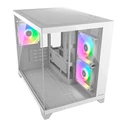 Cougar FV150 MINI Gaming Mini Tower Κουτί Υπολογιστή με Πλαϊνό Παράθυρο Λευκό