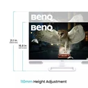 BenQ EW2790U 27'' 4K UHD Οθόνη USB-C/HDMI με Ηχεία (Λευκή)