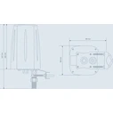 Teltonika Outdoor LTE/Wi‑Fi/GPS Omnidirectional Antenna for RUT9-series (PR1ICC60)