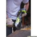 Γωνιακός τροχός Ryobi R18AG-140S με σετ: μπαταρία 4.0 Ah, φορτιστής, δίσκος λείανσης και τσάντα