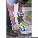Γωνιακός τροχός Ryobi R18AG-140S με σετ: μπαταρία 4.0 Ah, φορτιστής, δίσκος λείανσης και τσάντα