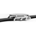 Lorus Ανδρικό Ρολόι 43mm Χρονογράφος Μπαταρίας με Μαύρο Δερμάτινο Λουράκι RM365FX9