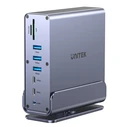 Unitek D1135A Docking Station USB-C - 3 Οθόνες, 4K, PD, Ethernet, Ασημί