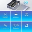 Unitek USB-C Εξωτερική Θήκη M.2 SSD (S1247A) 20Gbps RAID