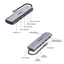 Unitek USB-C Docking Station / 11-in-1 USB-C Hub (uHUB U11+ D1113BGY) — HDMI 4K, 100W PD, Gigabit Ethernet, SD/microSD Card Reader