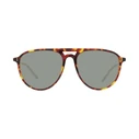 Hackett Bespoke Men's Sunglasses HSB843-143 — Brown Frame with Green Lens, Size 57/17/145