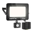 Lepro Στεγανός Προβολέας LED 50W Ψυχρό Λευκό 5000K με Αισθητήρα Κίνησης PIR και Φωτοκύτταρο IP65 (Μοντέλο 092938)