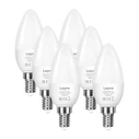 Λάμπα LED Lepro 4.2W για Ντουί E14 Σχήμα C37 Θερμό Λευκό 470lm (600059-WW-EU-6)
