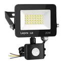 Lepro Waterproof LED Floodlight 20W Cool White 5000K with Motion Sensor and Photocell IP65 (Model 092937, SKU 4894495037124)