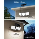 Lampa Wall Solar Light 1000 lm Cool White 6500K with Motion Sensor & Remote PR640005