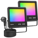 Lepro Waterproof LED Floodlight 50W RGB WiFi IP65 F1-50-EU-2