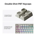 Keyboard Keychron C1 Pro 8K QMK VIA Mechanical Brown Switch 8K Polling Rate Hot Swap 80% US Retro RGB
