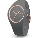 ICE Women's Quartz Watch IC015336 - 40mm Pink Case, Grey Dial & Grey Rubber Strap
