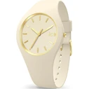 Ice Glam Brushed Γυναικείο Ρολόι 40 mm Μπεζ Καουτσούκ Λουράκι (IC019533)