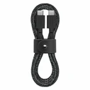 Native Union Metatropeis kai Antaptoreis Belt Braided USB 2.0 Cable USB-C male USB-C 60W PD Black 1.2m