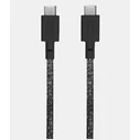 Native Union Metatropeis kai Antaptoreis Belt Braided USB 2.0 Cable USB-C male USB-C 60W PD Black 1.2m
