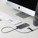Native Union Metatropeis kai Antaptoreis Belt Braided USB 2.0 Cable USB-C male USB-C 60W PD Black 1.2m