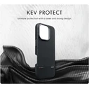 LAUT Kev Protect Aramid Fiber Back Cover with Tempered Glass and MagSafe (iPhone 16 Pro) - Black
