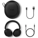 Philips TAH8000EBK/00 Ασύρματα / Ενσύρματα Over Ear Ακουστικά Μαύρα