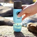 Wacaco Nanopresso Χειροκίνητη Μηχανή 18 bar με Δοχείο Καφέ 8 g Arctic Blue