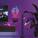 Nanoleaf Shapes Ultra Μαύρο Mini Τρίγωνο Expansion Pack - 10 Επιπλέον Mini Τριγωνικά LED Panel, Έξυπνο RGBW Wi‑Fi Φωτιστικό Τοίχου, Music Sync, Συμβατό με Alexa, Apple HomeKit, Google Assistant, IFTTT